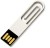 Karibu Metal Paper clip Pendrive 64 GB Pen Drive(Silver)