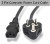 utsahit POWER CABLE CORD 3 PIN LAPTOP ADAPTER CHARGER 1.5 Meter (Black) Laptop Power Cord 1.8 m Pow