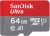 SanDisk Ultra 64 MicroSDXC Class 10 120 Mbps  Memory Card