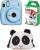 FUJIFILM Instax Mini 11 Mini 11 Sky Blue with 10 Shot and Panda pouch Instant Camera(Blue)