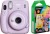 FUJIFILM Instax mini Mini 11 Lilac Purple with 10x1 Rainbow film Instant Camera(Purple)