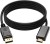 Tablor DisplayPort (DP) to HDMI Cable 1.8 Metre 1.8 m HDMI Cable(Compatible with Computer, Black)