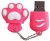 microware USB 3.0 Flash Drive Cartoon Cat Paw Pen High Speed Real Capacity 32GB Download Storage St