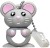 microware 8GB Bunny Rate Mouse Shape Pendrive 8 GB Pen Drive(Grey)