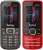 HOTLINE H1282 & H6700 Combo of Two Mobiles(Black : Red)