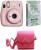 FUJIFILM Instax Mini INSTAX Mini 11 with 10X1 Film & Bowknot Pouch Instant Camera(Pink)