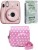 FUJIFILM Instax Mini 11 Blush Pink with Dot-Pink Pouch and 10x1 film Instant Camera(Pink)