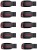 SanDisk curzer blade ( pack of 10 ) 32 GB Pen Drive(Black, Red)