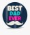sky trends best dad ever with white mustaches best gift for dad happy father's day mousepad(multico