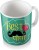 sky trends best papa with mustaches and heart gifts for father's day coffee ceramic mug(3.2 ml)