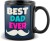 sky trends best dad ever colourful with white mustaches special gift for happy father's day black c