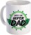 sky trends gift gift for dad on father's day white coffee 350 ml ceramic mug(350 ml)