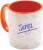 sky trends surya birthday gift orange coffee 350 ml ceramic mug(350 ml)