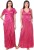 fasense women nighty with robe(pink) OM007 C