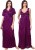 fasense women nighty with robe(purple) OM007 A