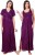fasense women nighty with robe(purple) OM008 A