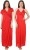 fasense women nighty with robe(red) GT003 F