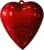 Microware Red Plastic Heart Shape 16 GB Pen Drive