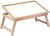table mate wooden white wood portable laptop table(finish color - brown)