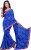 oomph! embroidered fashion chiffon saree(blue) liril_gtj1001b