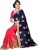 oomph! embroidered, embellished fashion georgette saree(multicolor) rbac_dustercutpatch_blue
