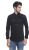 jack & jones men solid casual black shirt 1855378-Black