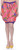 lavennder printed women pink cargo shorts LW-5140
