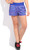 adidas printed women blue sports shorts SC WOVEN SHORT BOBLUE