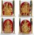 art n hub set of 4 idol god shiv parivar/maa durga/ganesha/sarswati gift decorative showpiece  -  6