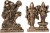 art n hub set of2 combo lord hanuman & laxmi vishnu statue gift item decorative showpiece  -  6 cm(