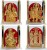 art n hub set of 4 idol god shiv parivar/maa durga/sarswati/ramdarbar gift decorative showpiece  - 