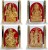 art n hub set of 4 idol god shiv parivar/ganesha/sarswati/ramdarbar gift decorative showpiece  -  6