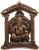 jaipurcrafts matel wall hanging of lord ganesha in tample decorative showpiece  -  30 cm(aluminium,