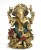 collectible india lord hindu ganesh statue - handmade god sculpture - turquoise figurine decorative