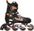 nivia speed classsic in-line skates - size l(40-43),uk: 8-10,26.8-28.4(black, orange)
