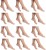blinkin women's ankle length socks socks-12-pair-beige