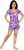 comix printed women's swimsuit SW-101236-PINK-BLUE