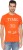 lee printed men round neck orange t-shirt LETS7986