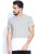 hubberholme solid men round neck grey t-shirt HUBPC012A