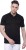 highlander solid men polo neck black t-shirt HLTS001158 Black
