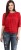 mayra casual balloon sleeve solid women red top