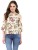 harpa casual cold shoulder floral print women white top