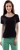 miss chase party short sleeve solid women black top