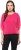 athena casual 3/4 sleeve solid women pink top