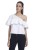 vero moda party one shoulder sleeve solid women white top