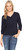 harpa casual 3/4th sleeve solid women's blue top