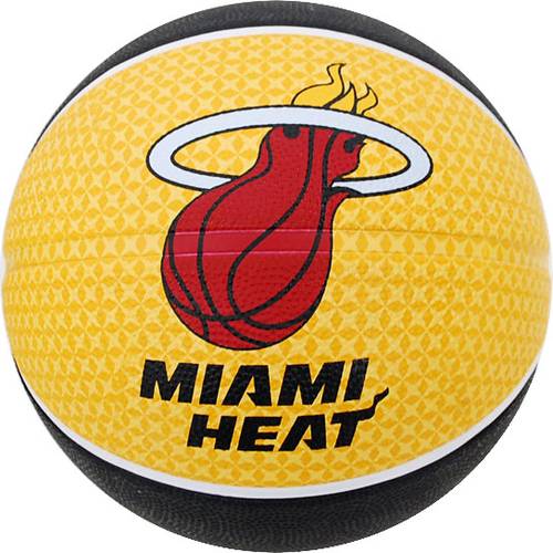 Spalding Nba Team Miami Basketball Size 7 Black Yellow Price In India Buy Spalding Nba Team Miami Basketball