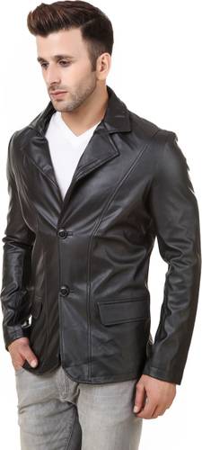 Perryjones Solid Single Breasted Casual Men S Blazer Black Price