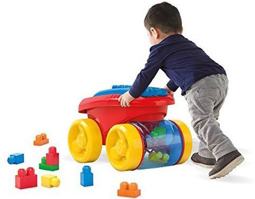 mega bloks block scooping wagon