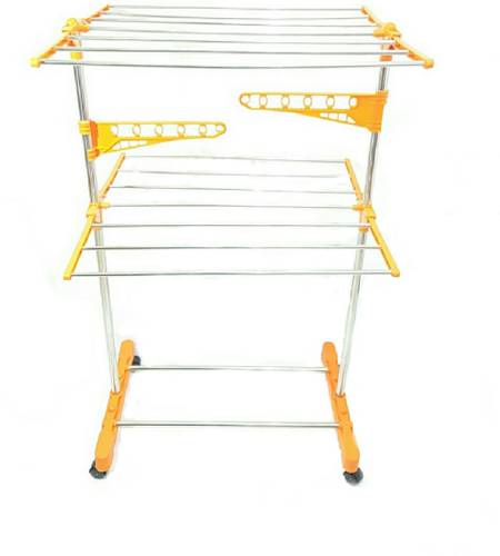 Lakshaya Stainless Steel Floor Cloth Dryer Stand Orange Price In